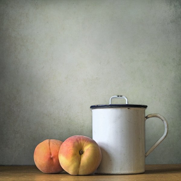 Judith Secco  Peaches with Enamel
