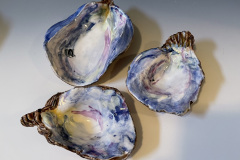 Anna Salibello, Set of three sculpted oyster shells