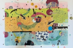 Diane Pollack, Mystical Orbits redux yellow 5