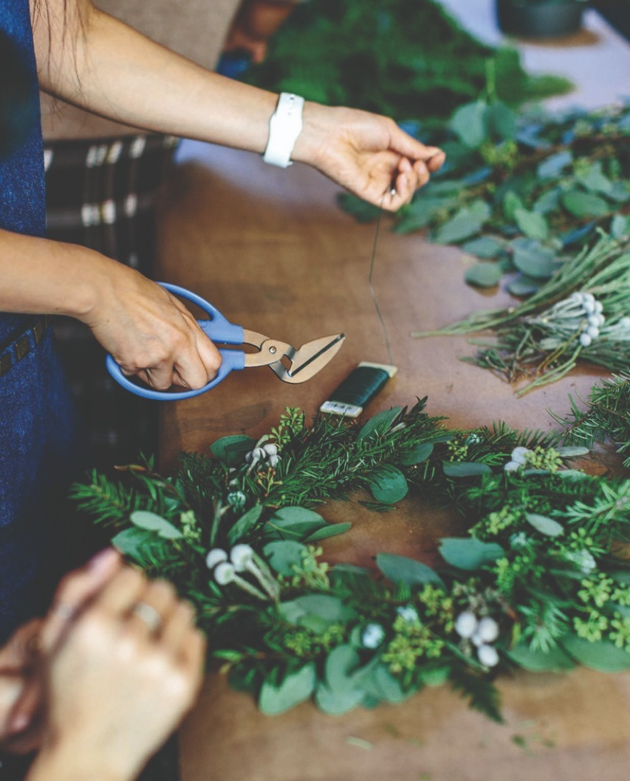 Festive Wreath Making Night - Carriage Barn Arts Center