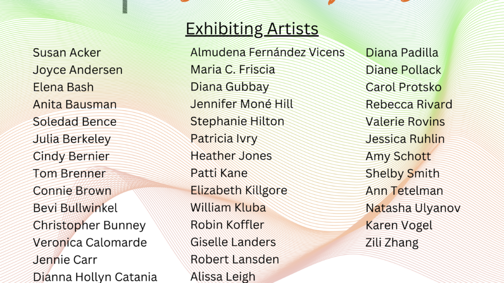 Modern Abstract Names 2024 Spectrum Contemporary Art Exhibition - Carriage Barn Arts Center