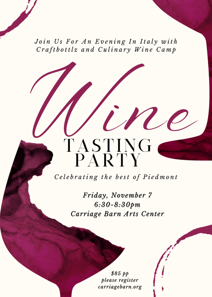 White and Pink Wine Tasting Party Invitation